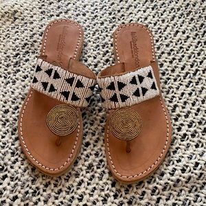 Laidbacklondon beaded sandals from Anthro.